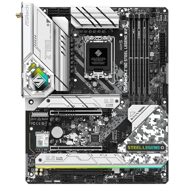 Дънна платка ASROCK Z790 Steel Legend ATX, Socket 1700, DDR5, Wi-Fi 6E