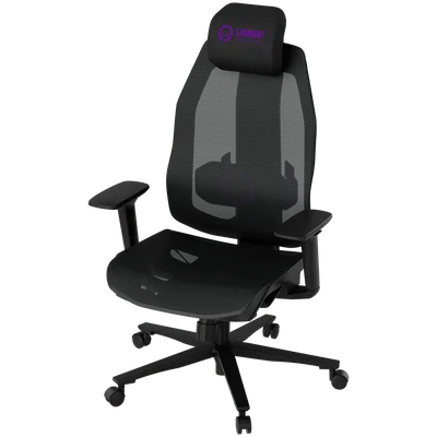 Гейминг стол LORGAR – CHP51 Pro Mesh, черен, регулируем, 4D подлакътници