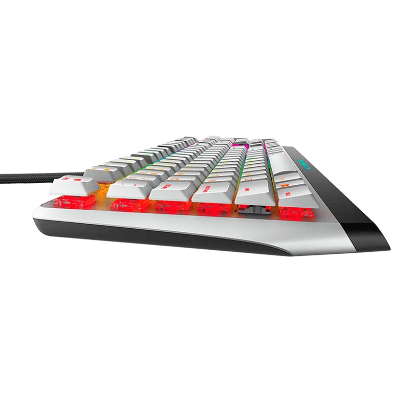 Гейминг клавиатура Alienware AW510K Low-profile RGB механична, бял