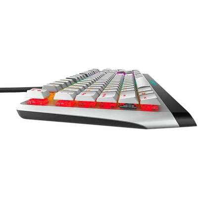 Гейминг клавиатура Alienware AW510K Low-profile RGB механична, бял