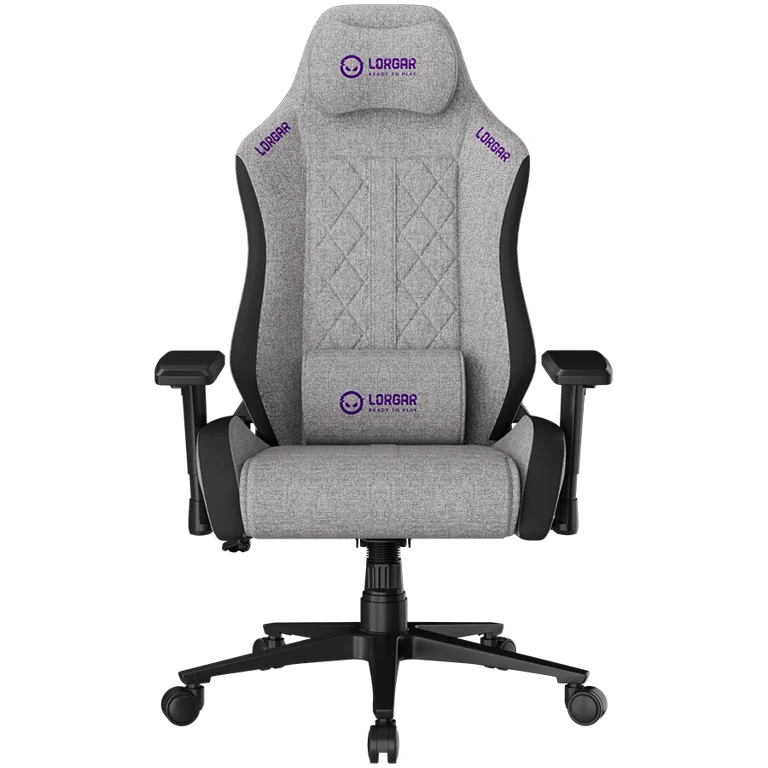 LORGAR CHA41, Ergonomic Gaming Chair Advanced, premium anti-stain fabric, Grey