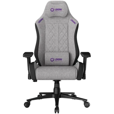 LORGAR CHA41, Ergonomic Gaming Chair Advanced, premium anti-stain fabric, Grey