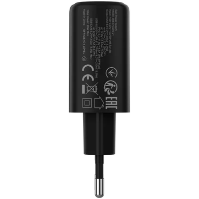 CANYON charger OnCharge 200 20W 1xPD 1xQC EU Black