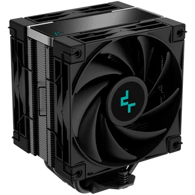 DeepCool AK400 ZERO DARK PLUS, CPU Air Cooler, 2x120mm FDB PWM Fan, Core Touch Technology 2.0, 4 Heatpipes, LGA1851/1700/1200/115x, AMD AM5/AM4, 127x123x155 mm(LxWxH), 3Y, R-AK400-BKNNMD-G-1