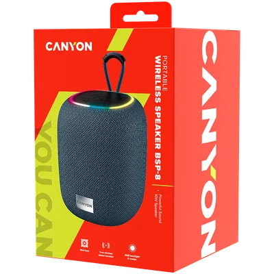 Преносим високоговорител Canyon BSP-8 10W Сив