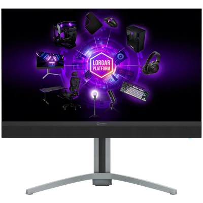 LORGAR 27MP1, UHD MiniLED Gaming Monitor Pro, 27'' (3840*2160) fast IPS flat monitor, black/milky grey
