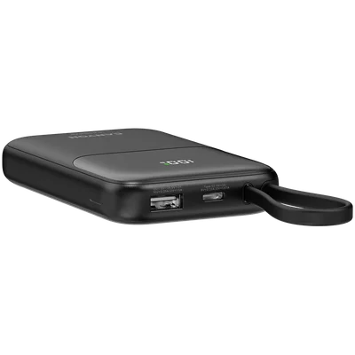 CANYON power bank OnPower 101 built-in cable 10000 mAh PD22.5W Black