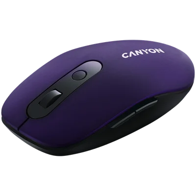 Безжична мишка CANYON MW-9 Dual-mode, виолетова