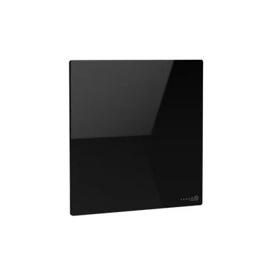 AENO Premium Eco Smart Quadro Wall Heater, 500W, 50x50 cm., Tempered glass, Infrared+convection heating type, LED display Plug type: Europe (E/F type), BLACK, , Made in Poland