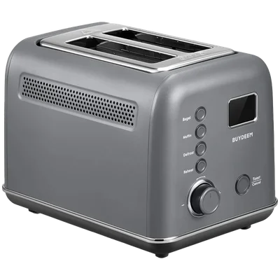 BUYDEEM 2 Slice Automatic Metal Toaster, model DT730E, color Ink Grey, EU