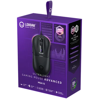 LORGAR MSA10, Ultralight Wired Gaming Mouse Advanced, black
