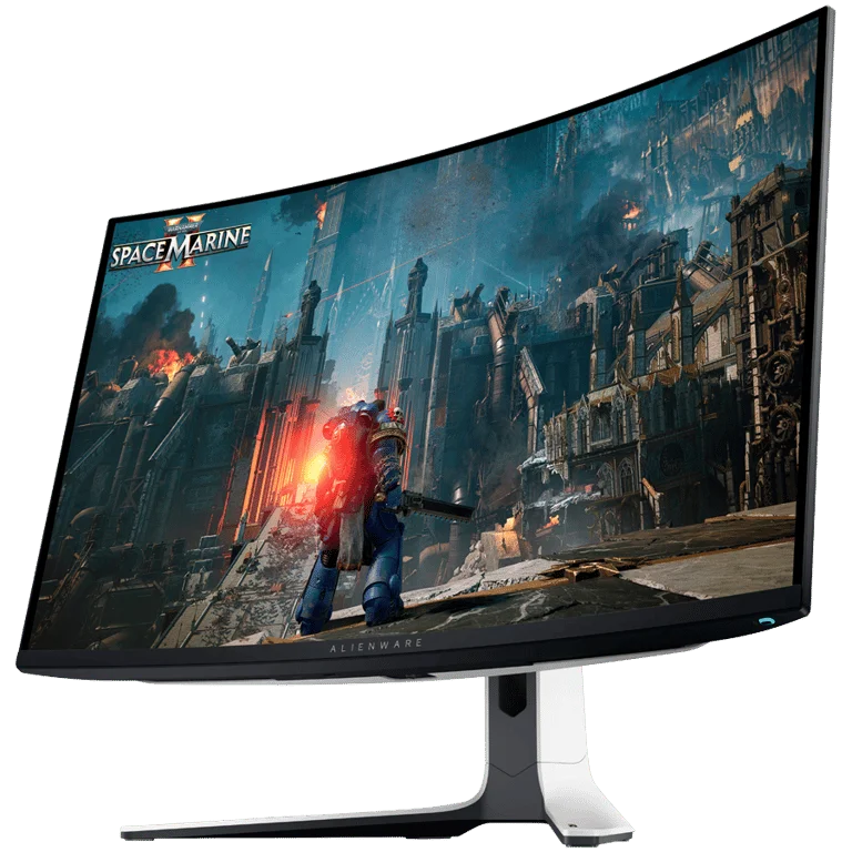 Dell Alienware AW3225QF Gaming Monitor, 32"(31.6") QD OLED UHD 3840x2160 240Hz AR, 1000 cd/m2 (HDR peak), 1m:1, 0.03ms, 178/178, 1xDP 1.4, 2xHDMI 2.1, 1xUSB Type-B up, 2xUSB Type-A down, 1xUSB Type-C down, NVIDIA G-SYNC, Height, Tilt, Swivel, Pivot