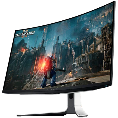 Dell Alienware AW3225QF Gaming Monitor, 32"(31.6") QD OLED UHD 3840x2160 240Hz AR, 1000 cd/m2 (HDR peak), 1m:1, 0.03ms, 178/178, 1xDP 1.4, 2xHDMI 2.1, 1xUSB Type-B up, 2xUSB Type-A down, 1xUSB Type-C down, NVIDIA G-SYNC, Height, Tilt, Swivel, Pivot