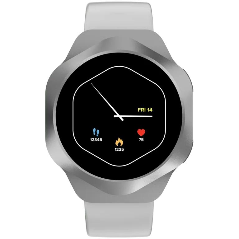 CANYON Smart Watch Hexagon 88 BT-CALL Silver