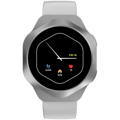 CANYON Smart Watch Hexagon 88 BT-CALL Silver