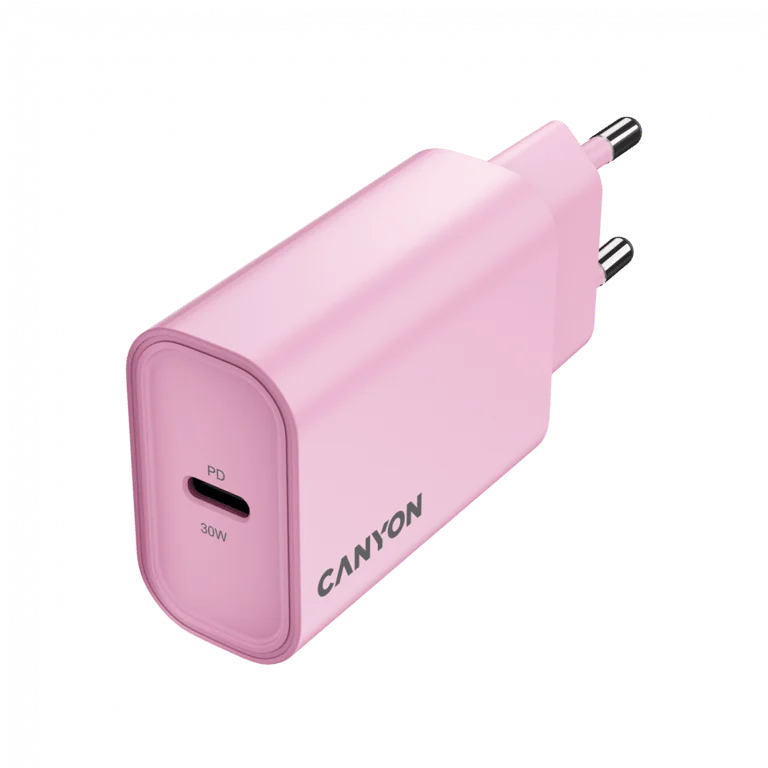 CANYON charger OnCharge 30CL Max Power 30W 1xPD EU Pink