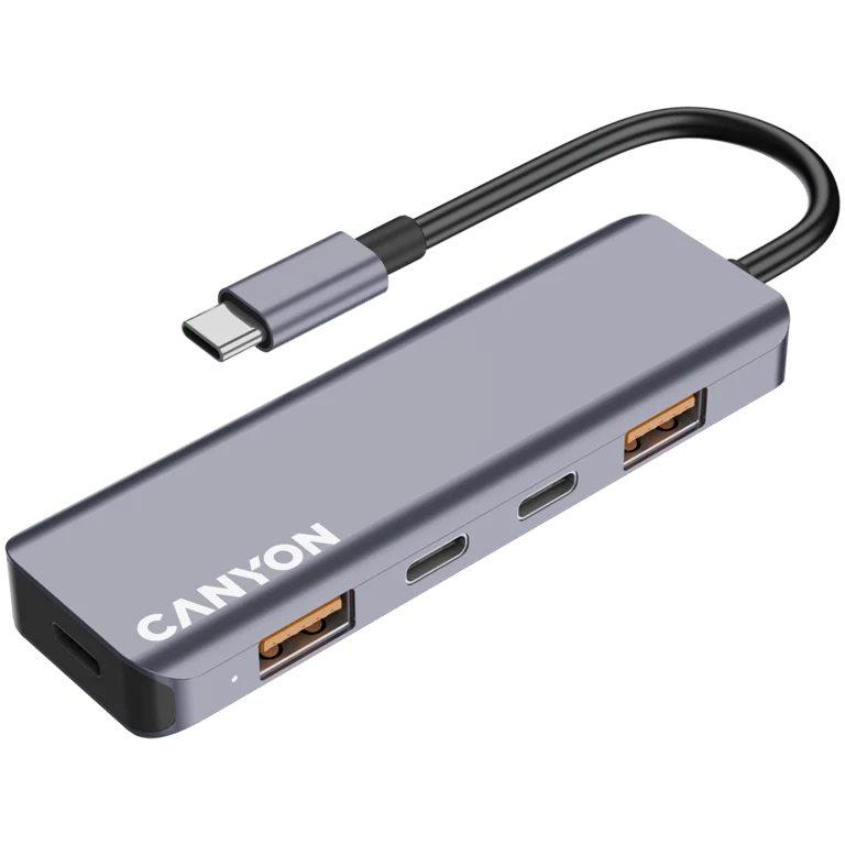 CANYON hub DS-18 5in1 USB-C Grey