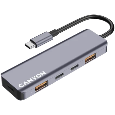 CANYON hub DS-18 5in1 USB-C Grey