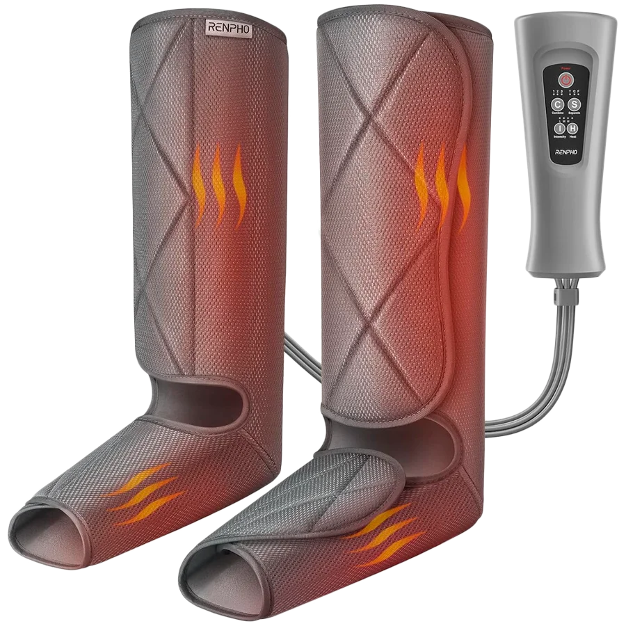 Масажор за стъпала и прасци RENPHO – Foot & Calf Air Massager, с нагряване