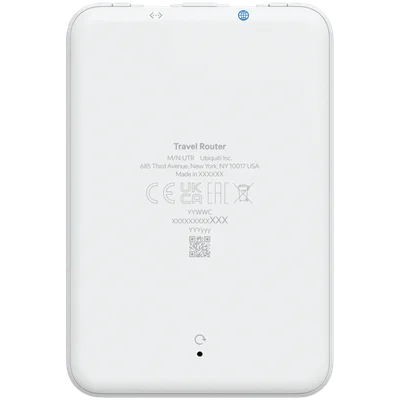 Маршрутизатор UBIQUITI – UTR UniFi Travel Router, Wi-Fi ac, 2x2 MU-MIMO, бял