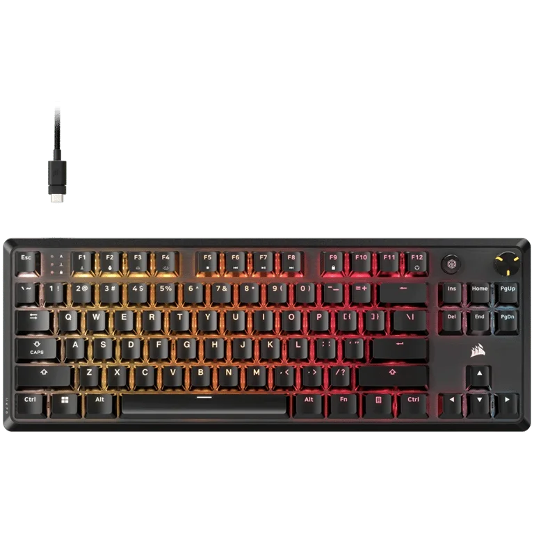 Гейминг клавиатура Corsair K70 CORE TKL MLX Red Черен