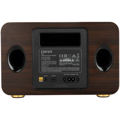 Тонколона Edifier D32 2.1 Bluetooth 5.3, Wi-Fi, AUX, USB-C, 60W, Black Walnut