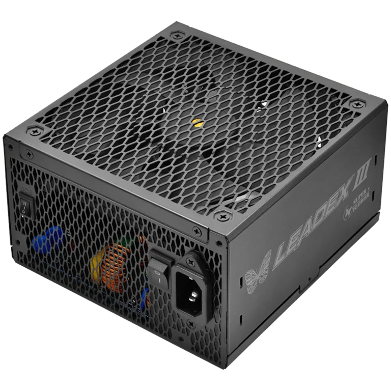 Super Flower Leadex III Gold 850W ATX 3.1, 80 Plus Gold, Fully Modular, Flat Black Cables, 140mm Fan, 150mmx150mmx86mm, 7 Year Warranty