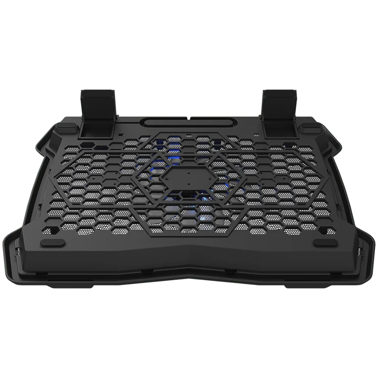 CANYON NS02, Cooling stand single fan with 2x2.0 USB hub, support up to 10”-15.6” laptop, ABS plastic and iron, Fans dimension:125*125*15mm(1pc), DC 5V, fan speed: 800-1000RPM, size:340*265*30mm, 406g