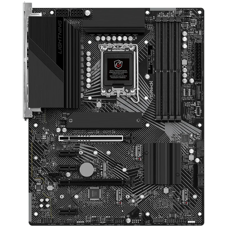 ASROCK MB Desktop Z790 PG Lightning (S1700, 4x DDR5, 1x PCIe 4.0 x16, 1x PCIe 5.0 x16, 3x PCIe 3.0 x1, 4x Hyper M.2, 4x SATA3 6.0Gb/s, RAID 0,1,5,10, 2x USB-C, 10x USB 3.2, 3x USB 2.0, 1x RJ-45 2.5GB, 1x HDMI, ATX