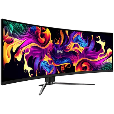 Гейминг монитор MSI – MPG 491CQPX, 49", QD-OLED, DQHD (5120x1440), 240Hz, 0.03ms, Curved