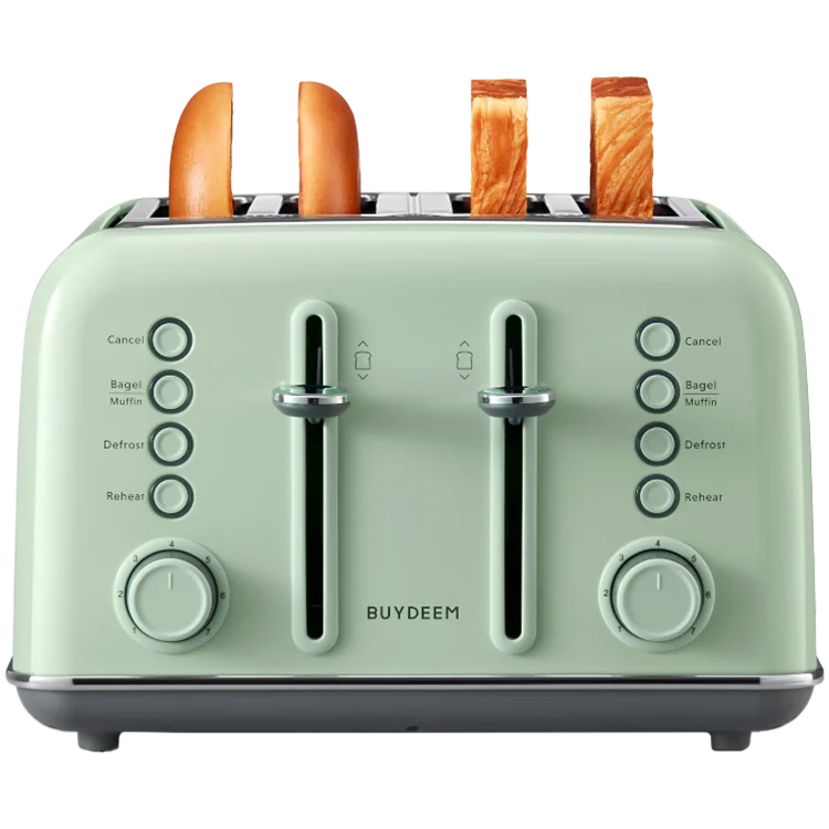 Тостер BUYDEEM DT640E, 4 филии, Cozy Greenish