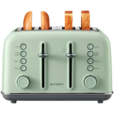 Тостер BUYDEEM DT640E, 4 филии, Cozy Greenish