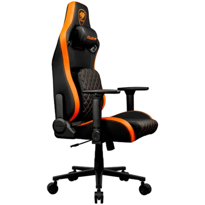 Гейминг стол COUGAR GAMING DEFENSOR F, черно/оранжево