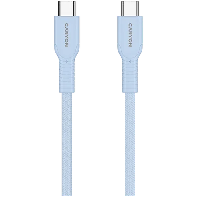 CANYON cable OnWire 60CL C-C 60W COLOR Braided 1m Light Blue