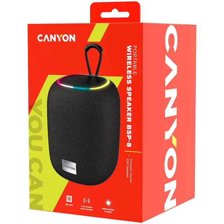 Преносим високоговорител CANYON BSP-8 10W Черен