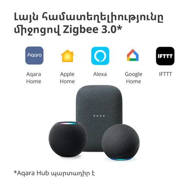 Смарт стенен ключ AQARA – WS-EUK01, ZigBee, 1 бутон, бял
