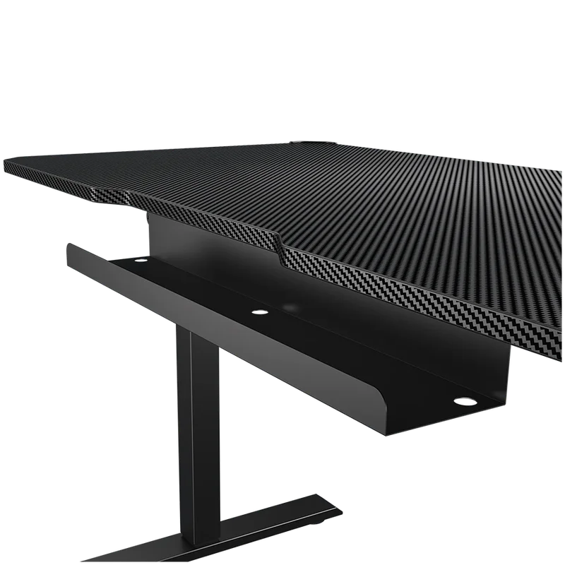 Гейминг бюро COUGAR GAMING – E-ARES 120, RGB осветление, електрическо регулиране на височината, 120x60 см, черен