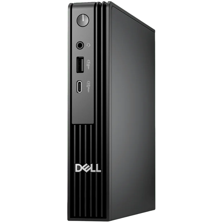 Dell Pro Micro (QCM1250), Intel Core i3-14100T(4C, 8T, 12MB, up to 4.4GHz), 8GB(1x8GB) DDR5, 512GB M.2 SSD, Integrated Graphics, WiFi+BT, BG KBD+Mouse, Ubuntu, 3Y ProSupport