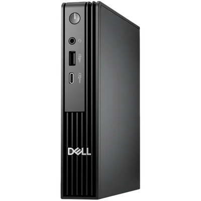 Dell Pro Micro (QCM1250), Intel Core i3-14100T(4C, 8T, 12MB, up to 4.4GHz), 8GB(1x8GB) DDR5, 512GB M.2 SSD, Integrated Graphics, WiFi+BT, BG KBD+Mouse, Ubuntu, 3Y ProSupport