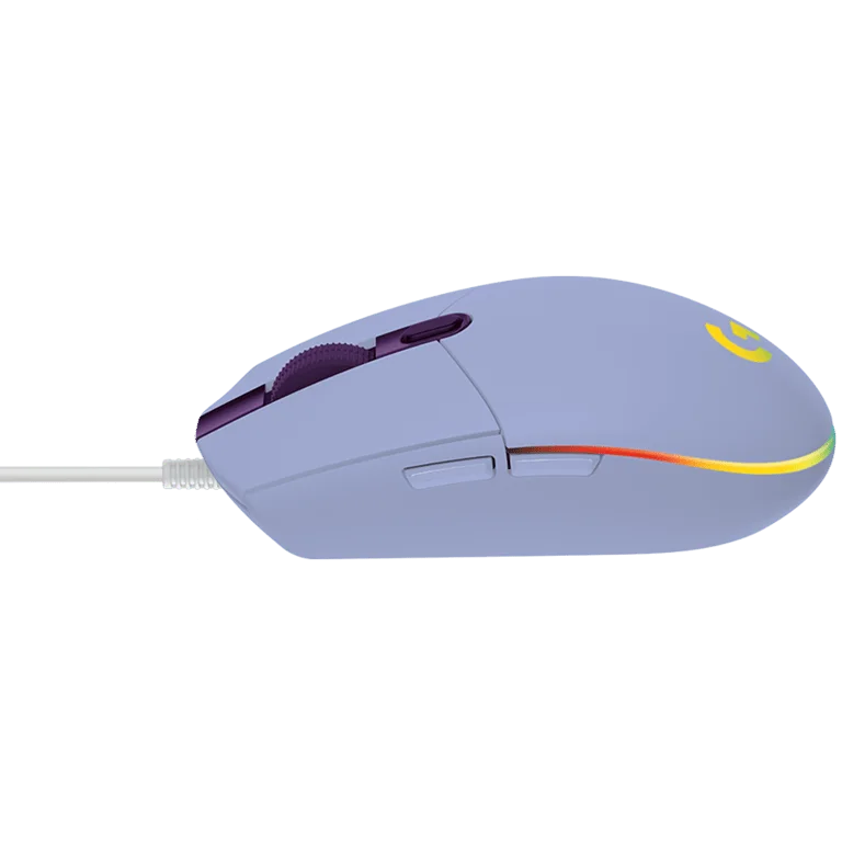 Гейминг мишка Logitech G102 LIGHTSYNC, кабел, USB, Lilac
