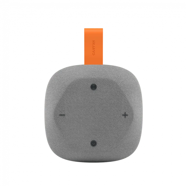 Bluetooth тонколона CANYON – Hexagon 10, 8W, TWS, IPX5, сива/оранжева