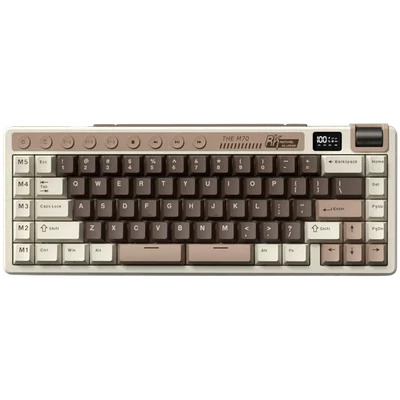 ROYAL KLUDGE RK M70 Mocha Grey Gaming Keyboard Cream switch