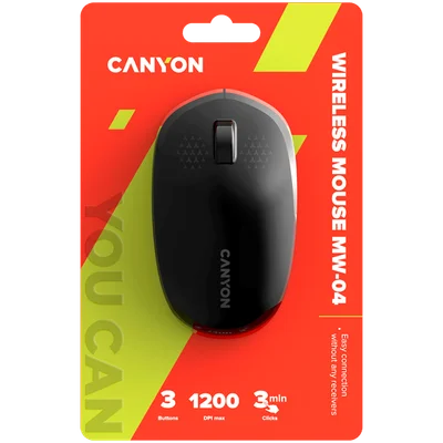 CANYON mouse MW-04 3buttons BT Wireless Black