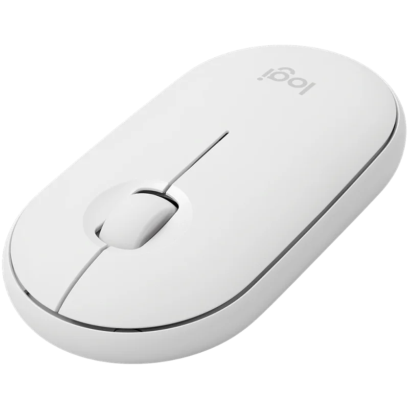 LOGITECH M350S Pebble 2 Bluetooth Mouse - TONAL WHITE