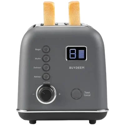 BUYDEEM 2 Slice Automatic Metal Toaster, model DT730E, color Ink Grey, EU