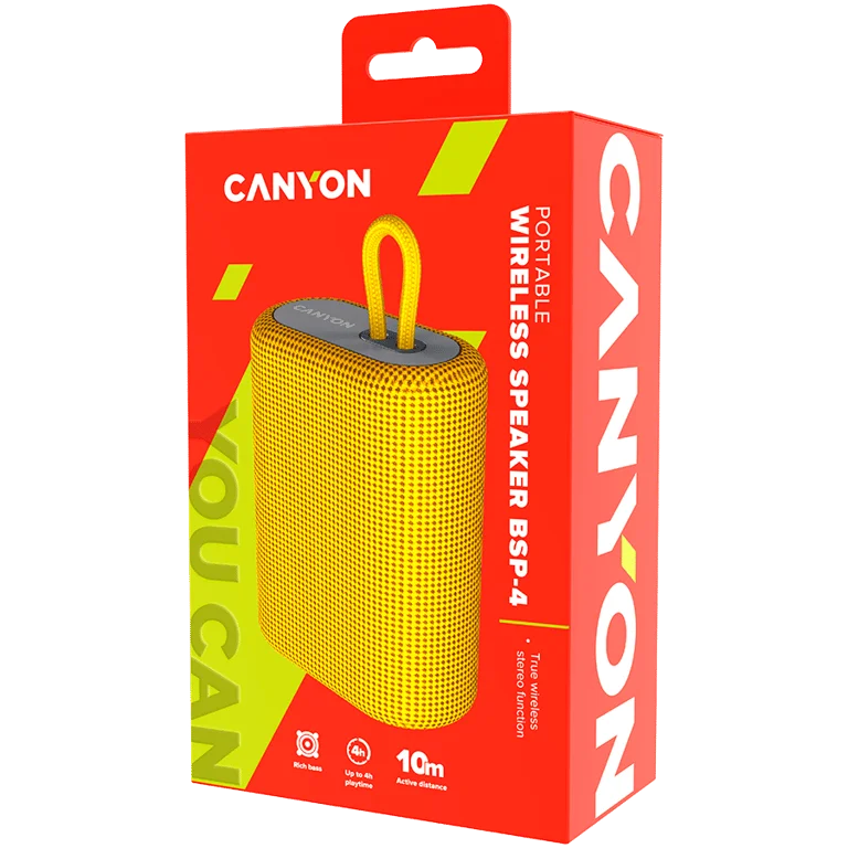 CANYON speaker BSP-4 5W Yellow