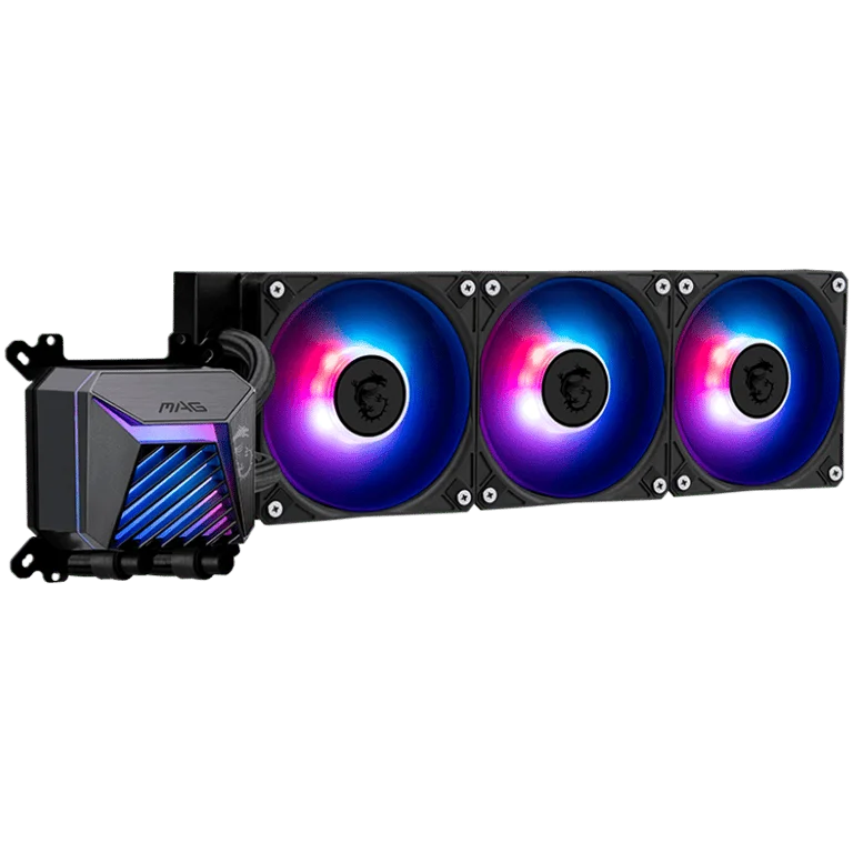 Охладителна система MSI MAG CORELIQUID A15 360, 3x120mm ARGB вентилатори, съвместима с Intel LGA 1700/1851 и AMD AM4/AM5