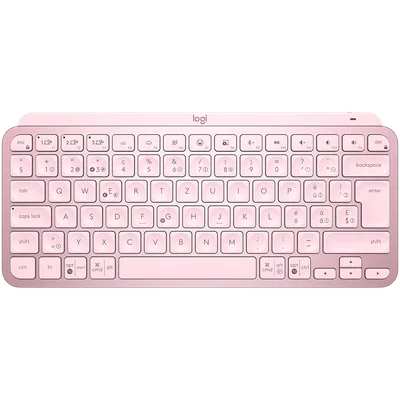 Logitech MX Keys Mini Minimalist Wireless Illuminated Keyboard - ROSE - US Intl