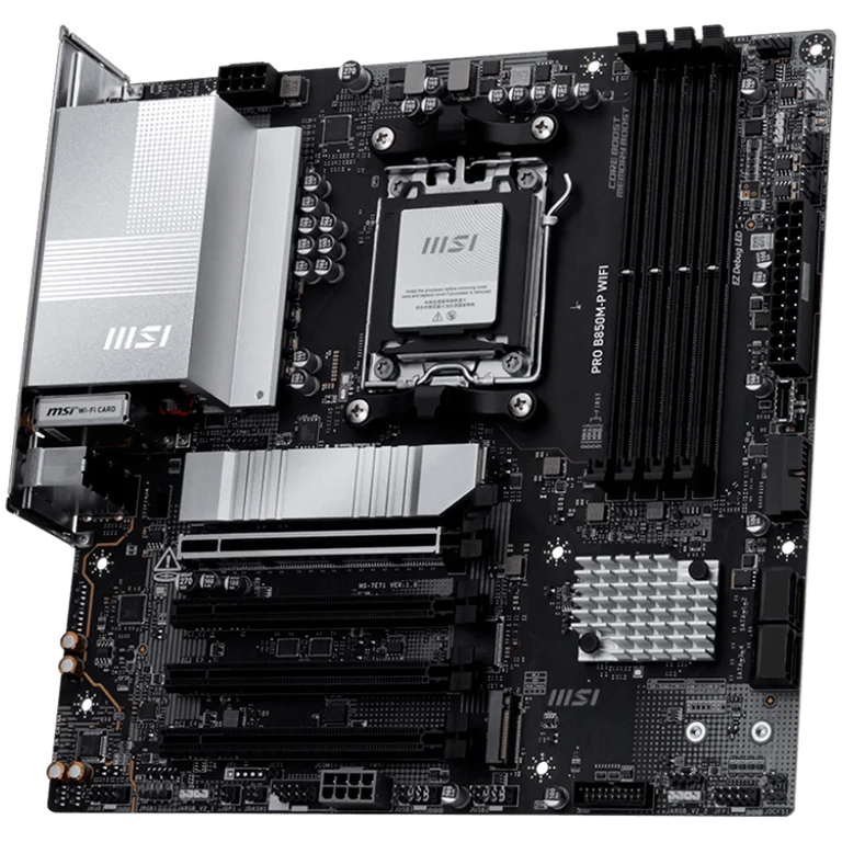 Дънна платка MSI PRO B850M-P WIFI, Socket AM5, DDR5, mATX