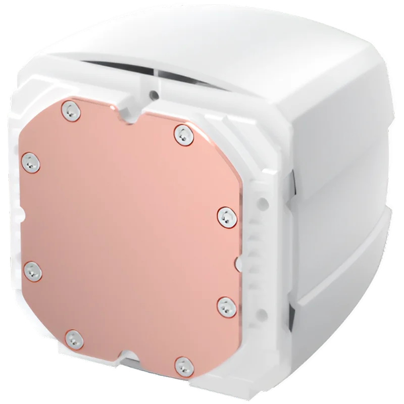 Охладител XIGMATEK Connect Ultra 360 Arctic EN48388, течно охлаждане, бял, Curved OLED помпа, ARGB PWM вентилатори
